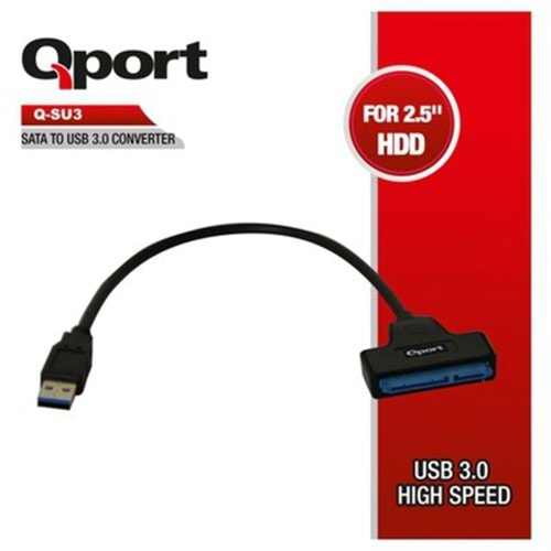 AKSESUAR QPORT Q-SU3 SATA TO USB 3.0 ÇEVİRİCİ