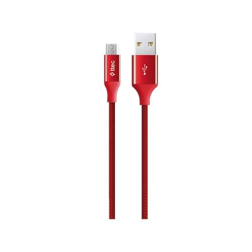 TTEC 2DK11K AlumiCable 120 cm Micro USB - USB kablo KIRMIZI