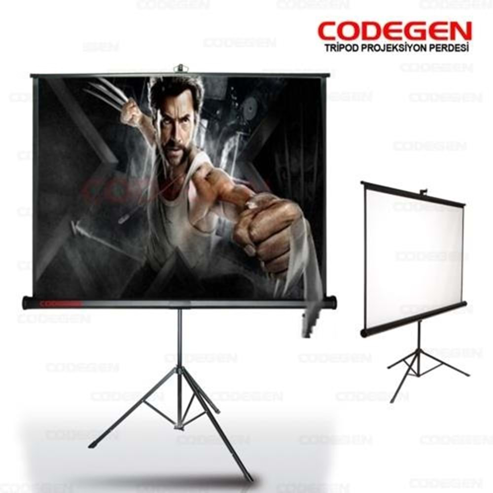 PROJEKSİYON PERDESİ CODEGEN TX-20 200x200 AYAKLI