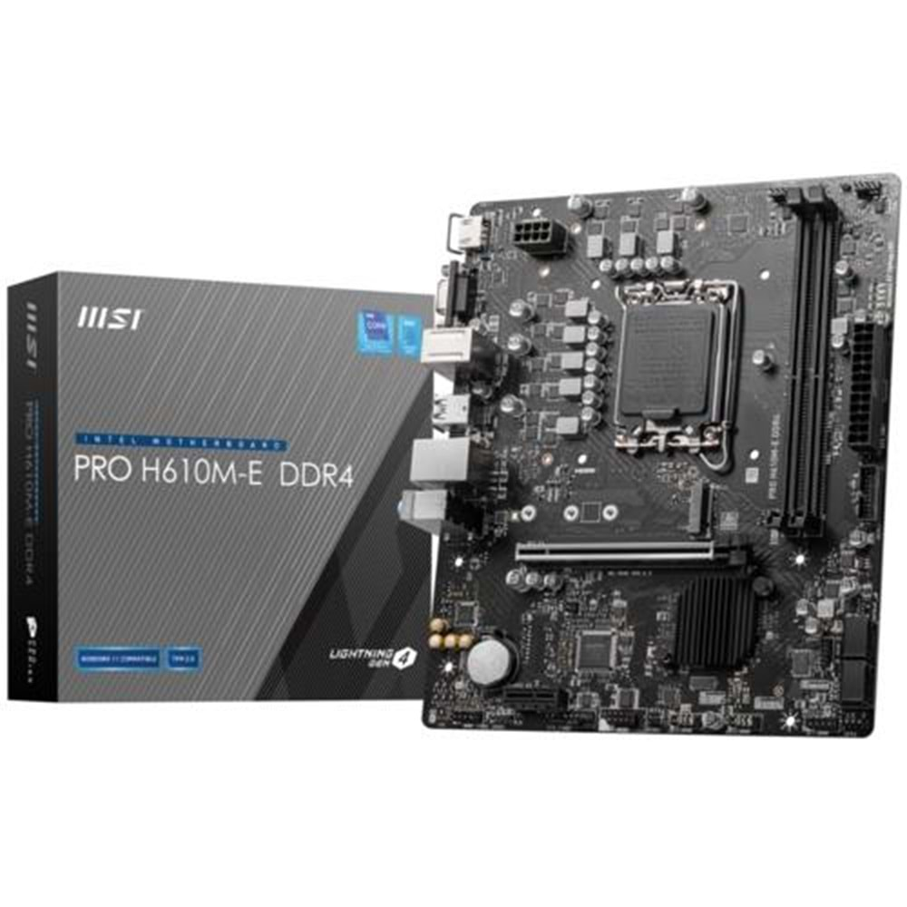 ANAKART MSI PRO H610M-E DDR4 1700p