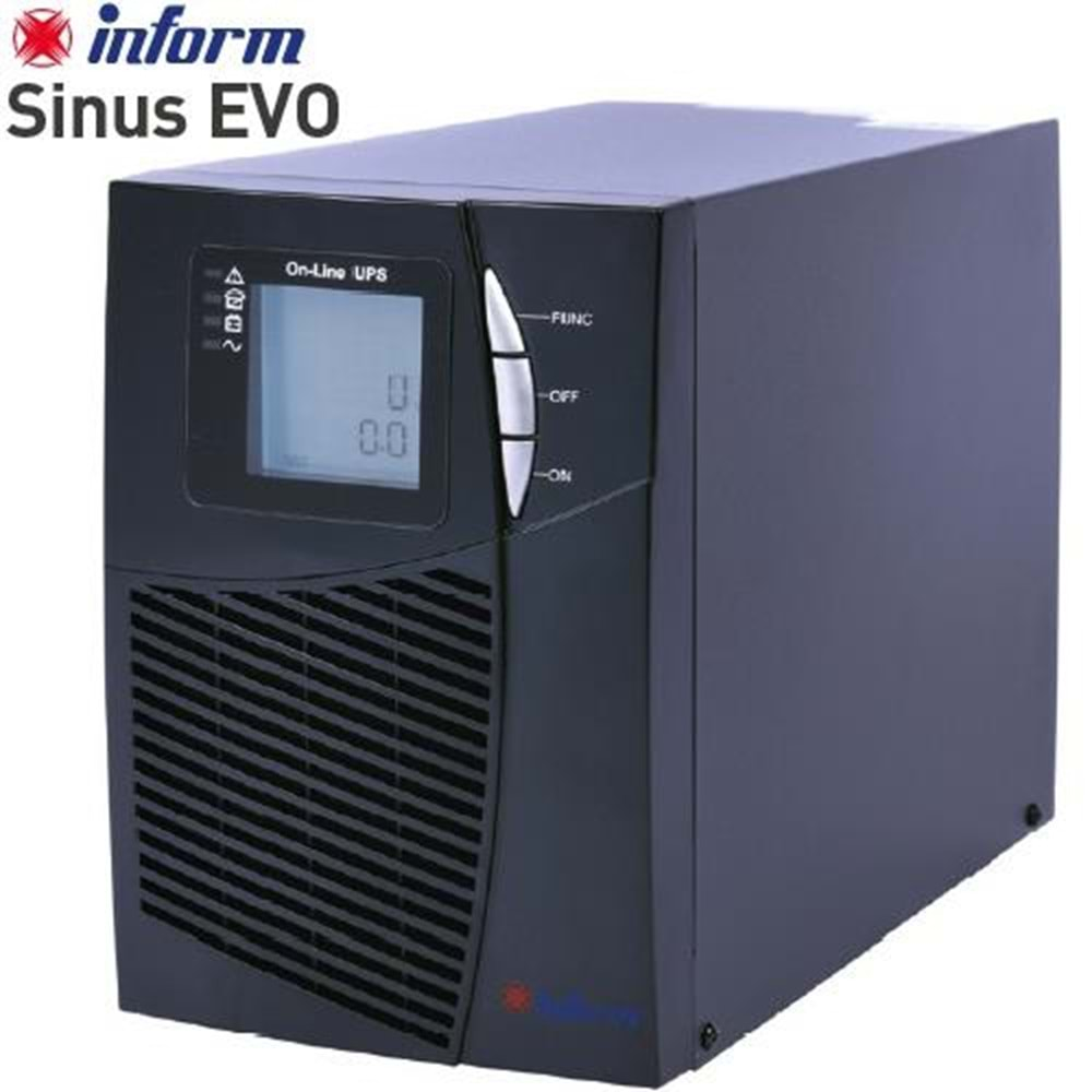 UPS INFORM SINUS EVO 1KVA (2x9AH) 6-15dk ONLINE