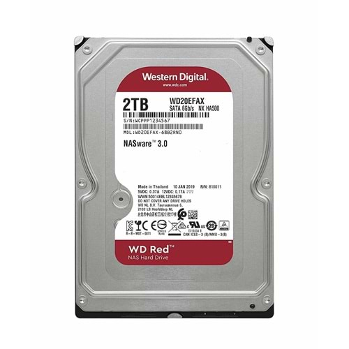 HDD WD 3.5 2TB RED WD20EFPX 64MB 5400RPM 7/24 NAS