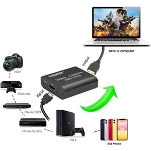 HDMI KAYIT CIHAZI ALFAIS 4759 4K HDMI EZCAP USD VIDEO CAPTURE