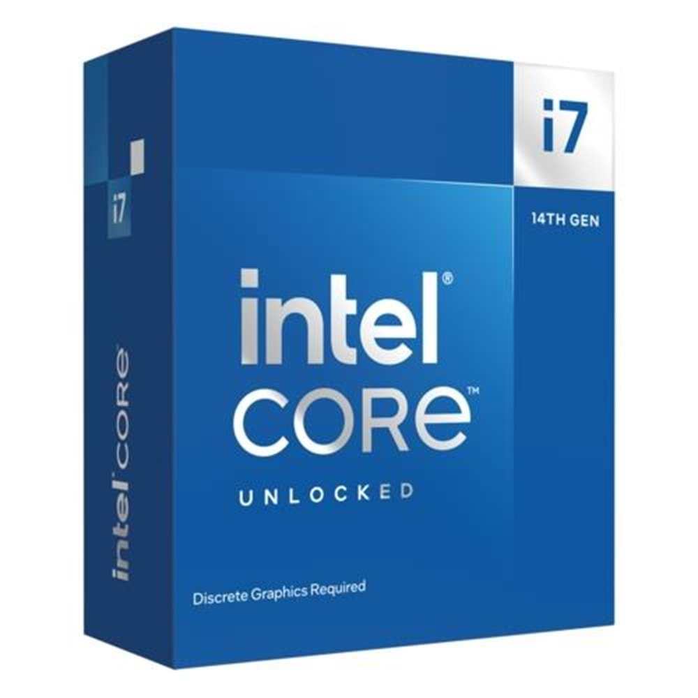 İŞLEMCİ INTEL i7-14700KF 3.4Ghz 5.6Ghz 33MB 1700P 14.Nesil