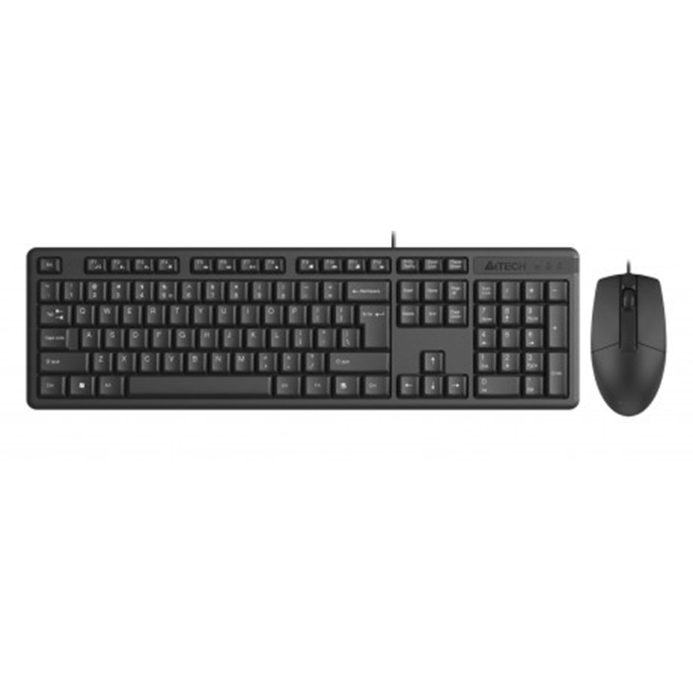 KLAVYE MOUSE SET A4TECH KR-3330 Q MM SIYAH TR LAYOUT