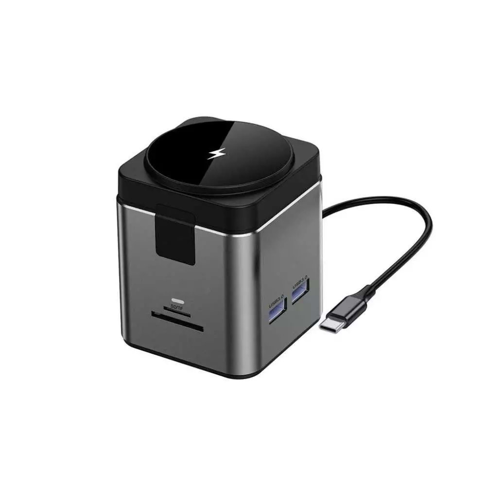 WIWU CUBE HUB 9in1 USB-C DOCK WIRELESS CHARGE