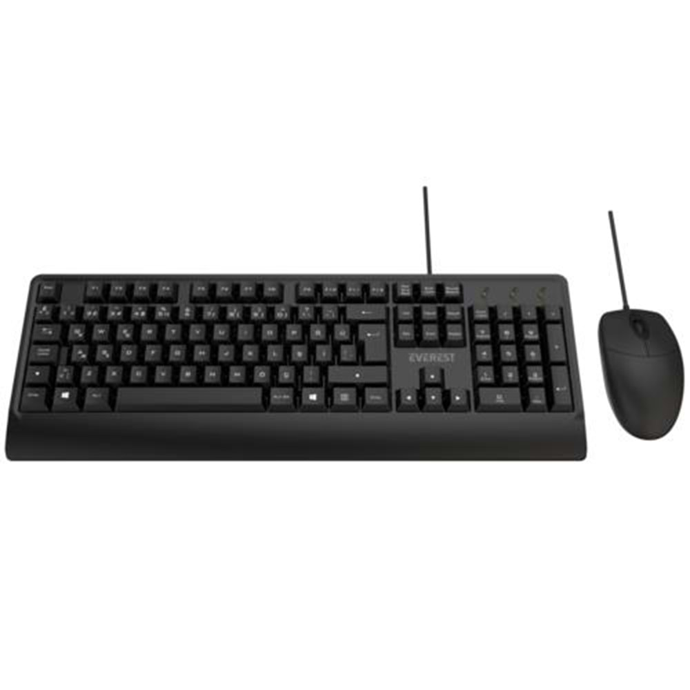 KLAVYEMOUSE EVEREST KM-619 USB Q SIYAH TR LAYOUT