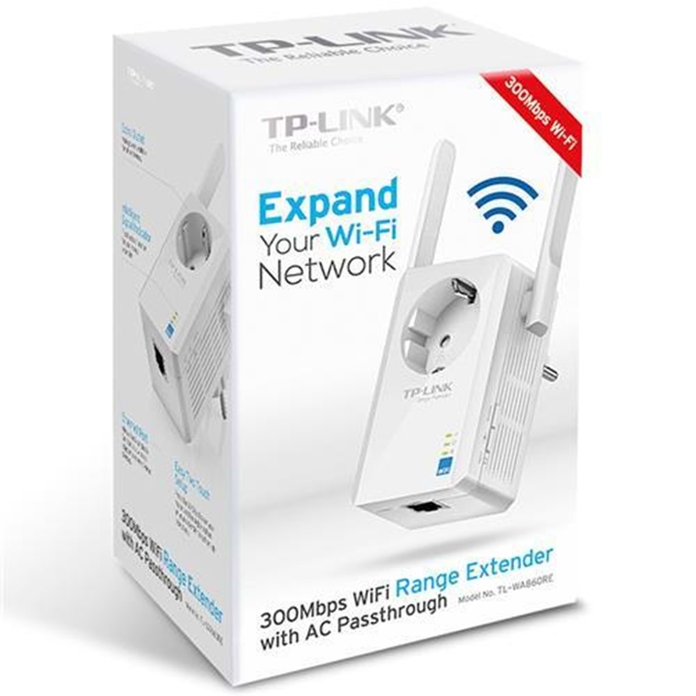 ROUTER TP-LINK TL-WA860RE 300Mbps 2.4Ghz ACS RANGE EXTENDER