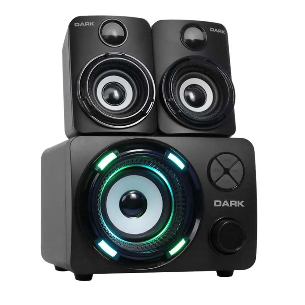 SPEAKER DARK DK-AC-SP214 TOTAL 11W RMS 2+1 USB