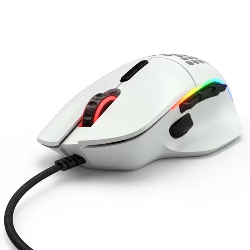 MOUSE GLORIOUS I GLO-MS-I-MW 19000 DPI 9 Tuş RGB Optik Mat Beyaz