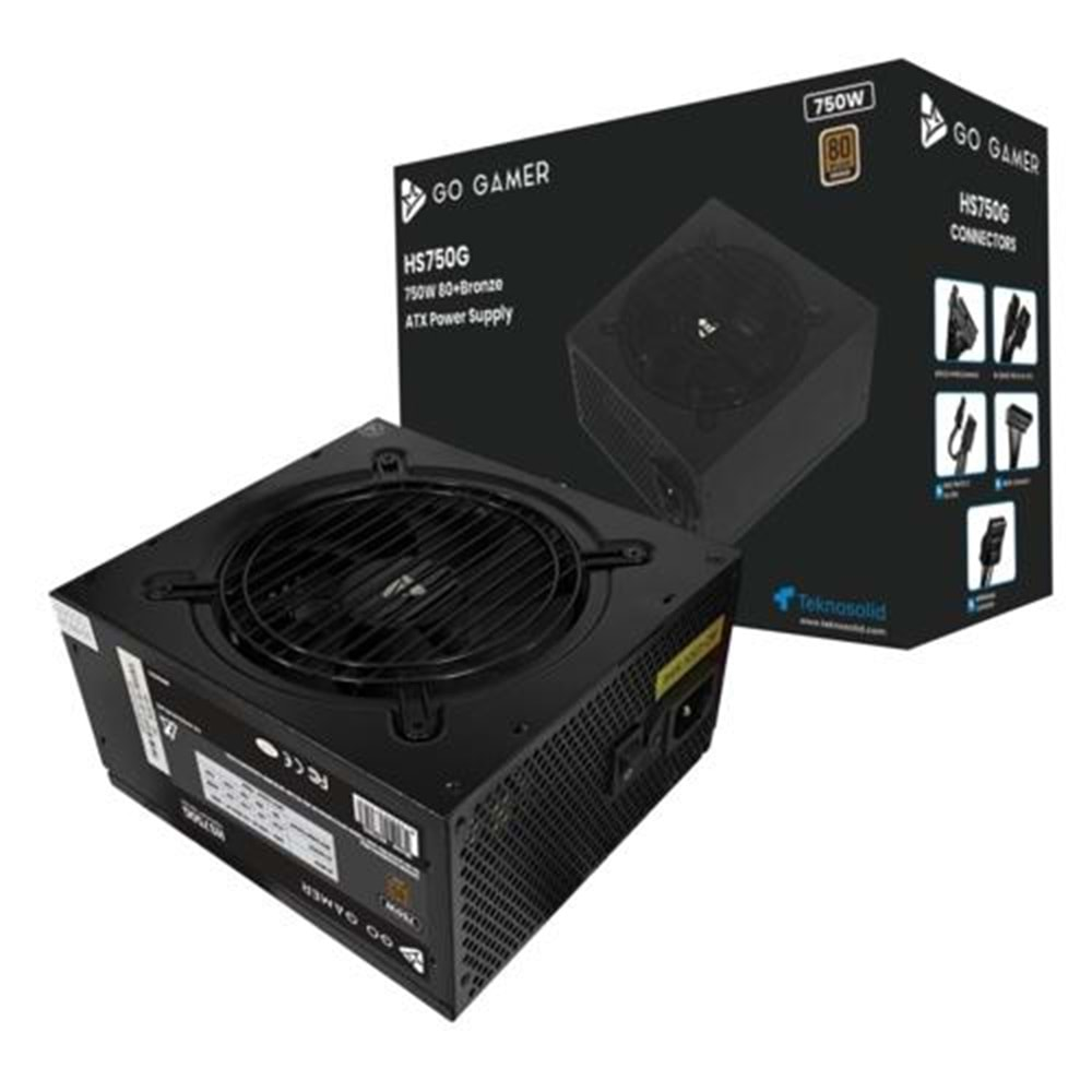 POWER SUPPLY GO GAMER HS650G 750W 80+ BRONZE