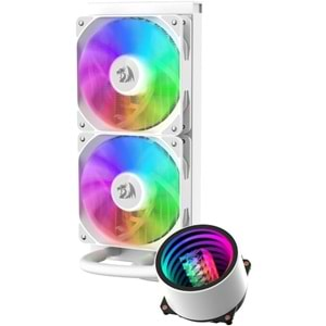 İŞLEMCİ FANI REDRAGON CCW-3011W aRGB Liquid CPU Cooler, 240mm WHITE