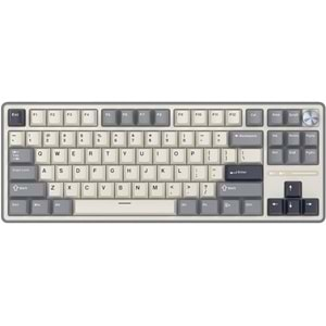 KLAVYE ROYAL KLUDGE R87 Pro HALF GREY CREAMY SWITCH US LAYOUT