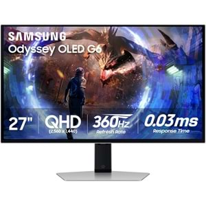 SAMSUNG 27” Odyssey G6 LS27DG602SUXUF 0.03ms 360hz OLED HDMI,DP