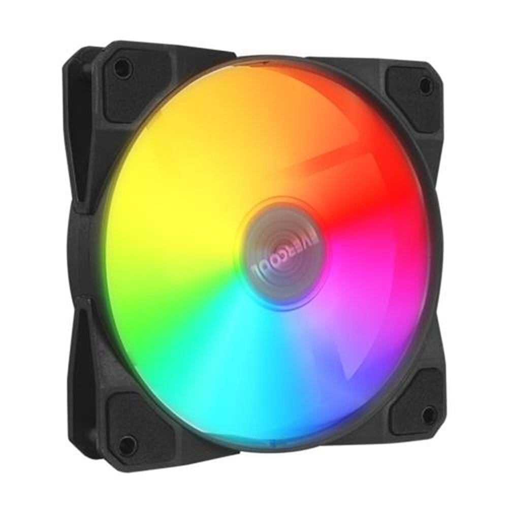 EVERCOOL F12 38CFM 1200RPM 12cm Rainbow Siyah