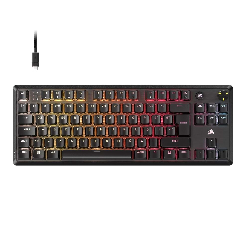KLAVYE CORSAIR K70 CORE TKL RGB RED V2 CH-911911E-TR LAYOUT