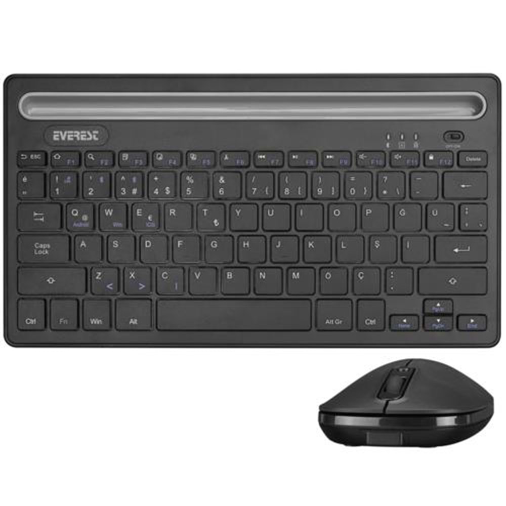 Everest KM-BT803 Siyah Multimedia 2in1 BT5.0+2.4Gh Q TR Layout