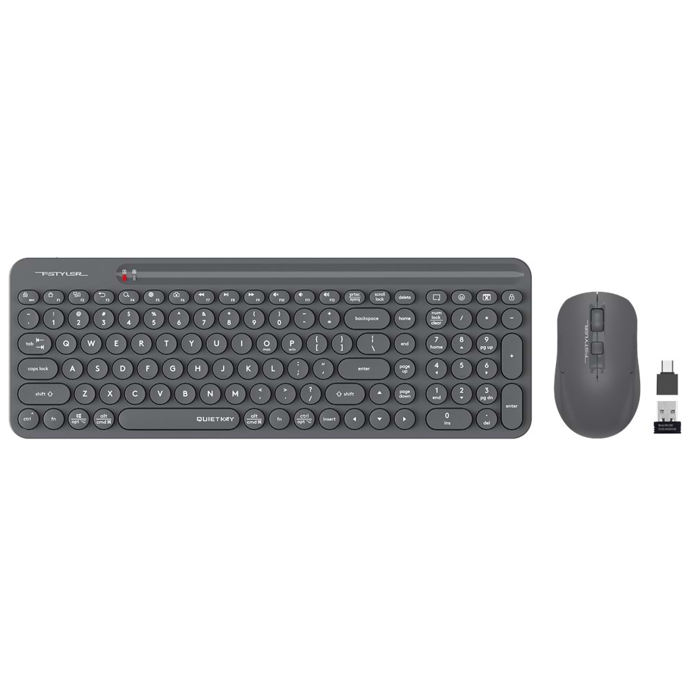 A4Tech Fg3300 Air2 Gri 2.4Ghz Q Mm Klv+Optik Mouse-2000Dpi
