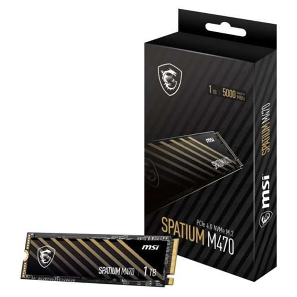 Ssd Msi 1TB Sparium M470 Nvme M.2 R:6000 W:4500, PCIe 4.0