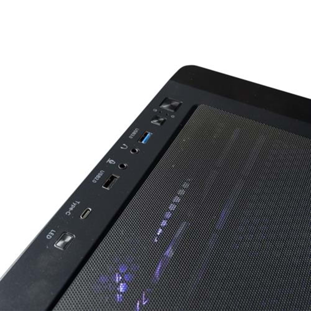 Kasa Aigo DS900G Siyah AT-750W 80+ Bronze 4xARGB Fan Mid Tower Kasa