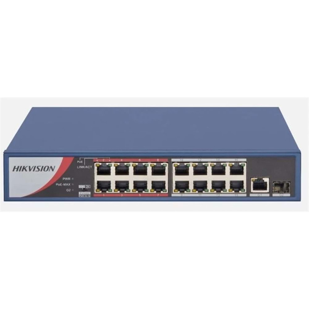 Hikvision Ds-3E0318P-E/M 16Fex1Ge+1Ge/Sfp 130W Poe Switch