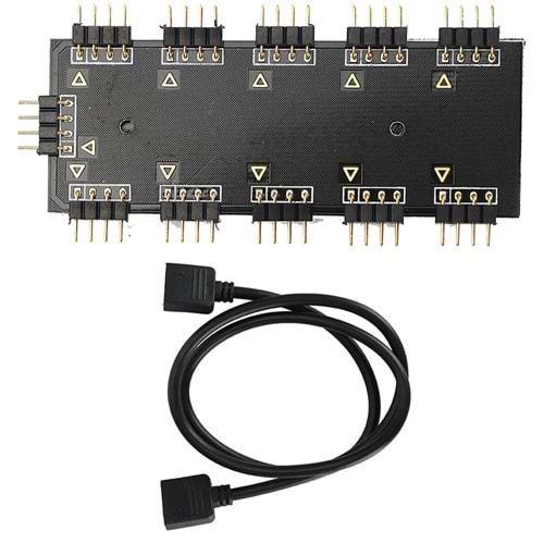RGB Led Çoklayıcı 10 Port 12V 4 Pin Kablo Çoklayıcı